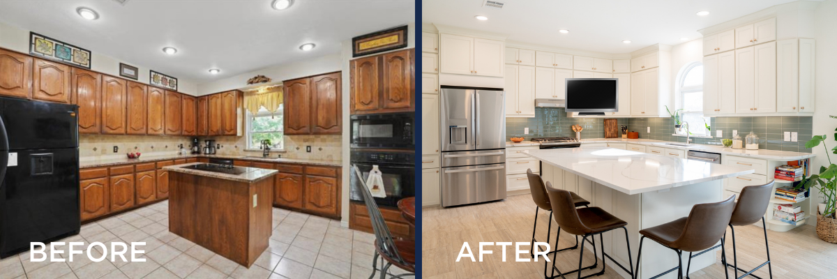 Gorgeous remodel of 1990's kitchen